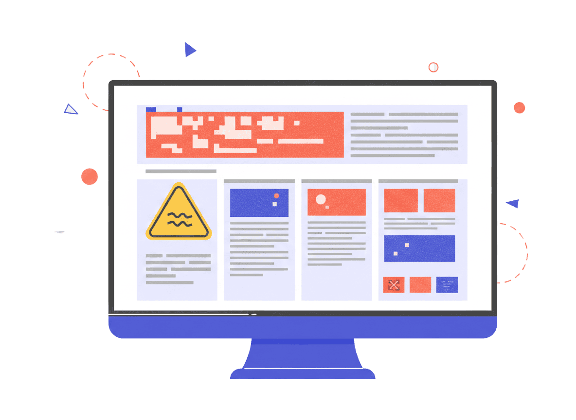 Comparison of old vs modern website design